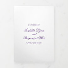 Traditionele Paarse formele elegante bruiloft