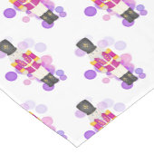 Traditionele Paarse & Roze Kerst Notenkraker Korte Tafelloper (Hoek)