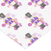 Traditionele Paarse & Roze Kerst Notenkraker Korte Tafelloper (Hoek)