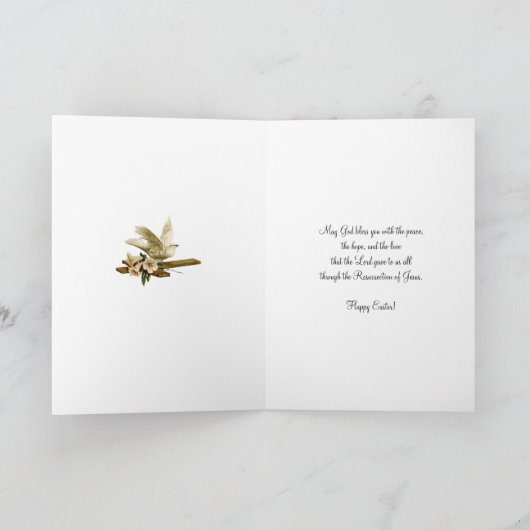 Traditionele paasbeugel feestdagen kaart (Binnen)