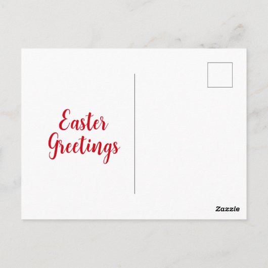 Traditionele Paasgroeten Kaart (Achterkant)