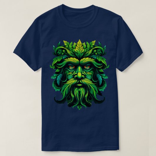 Traditionele Pagan Keltische Greenman T-shirt (Design voorkant)