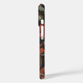 Traditionele Paisley Linocut Warm Sinaasappel Mint Case-Mate iPhone Case (Achterkant / Links)