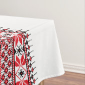 Traditionele Palestijnse borduurkunst patroon rood Tafelkleed (Voorbeeld)