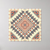 Traditionele Palestijnse broderie Canvas Afdruk (Voorkant)