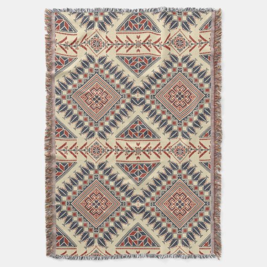 Traditionele Palestijnse broderie Deken (Voorkant Verticaal)