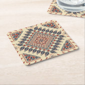 Traditionele Palestijnse broderie Kartonnen Onderzetters (Schuin)