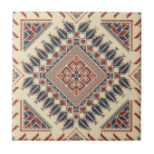 Traditionele Palestijnse broderie Tegeltje (Voorkant)