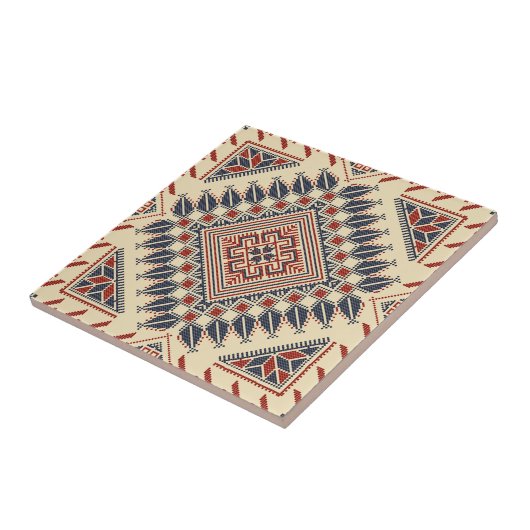 Traditionele Palestijnse broderie Tegeltje (Zijkant)