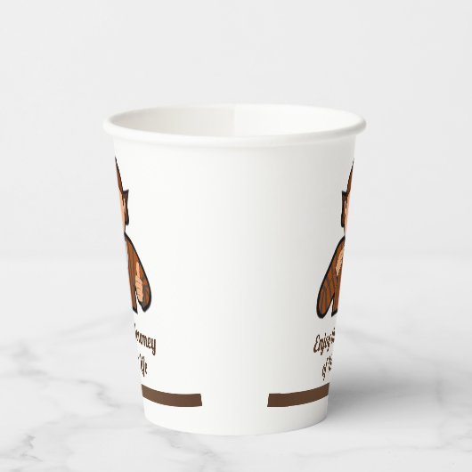 Traditionele papierbeker papieren bekers (Links)