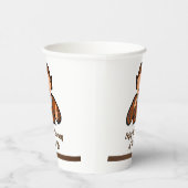 Traditionele papierbeker papieren bekers (Rechts)