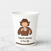 Traditionele papierbeker papieren bekers (Voorkant)