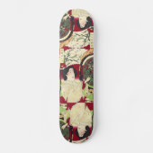 Traditionele paraplu kimono japans geisha persoonlijk skateboard (Voorkant)