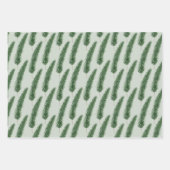 Traditionele Pastel & Hunter Groene Winter Pine Ke Inpakpapier Vel (Voorkant)