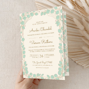Traditionele Pastel Olifant Baraat Indiase Trouwda