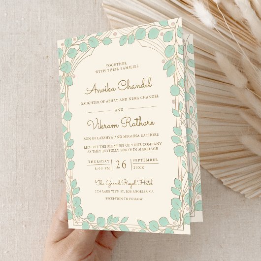 Traditionele Pastel Olifant Baraat Indiase Trouwda