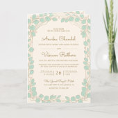 Traditionele Pastel Olifant Baraat Indiase Trouwda (Voorkant)