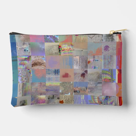 Traditionele Patchwork Geometrische Accessoiretas Etui (Achterkant)