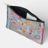 Traditionele Patchwork Geometrische Accessoiretas Etui (Open)