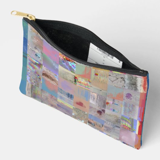 Traditionele Patchwork Geometrische Accessoiretas Etui (Open)