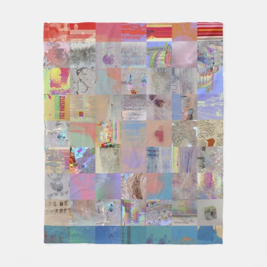 Traditionele Patchwork Geometrische Huisdecoratie Fleece Deken (Voorkant)