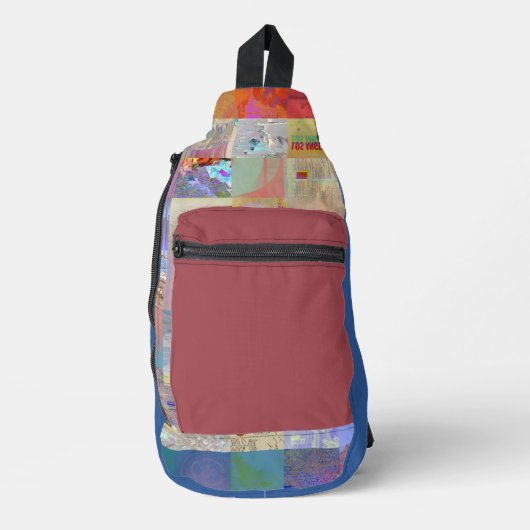 Traditionele Patchwork Geometrische Patroon Tas (Voorkant)