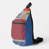 Traditionele Patchwork Geometrische Patroon Tas (Rechterhoek)