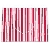 Traditionele Peppermint Striped Gift Bag Large Cadeautasje (Voorkant)