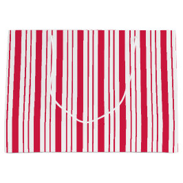 Traditionele Peppermint Striped Gift Bag Large Cadeautasje