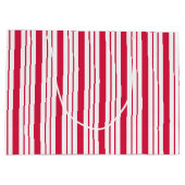 Traditionele Peppermint Striped Gift Bag Large Cadeautasje (Achterkant)