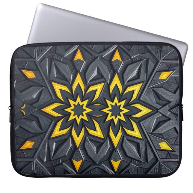 Traditionele Perzische meetkunde Laptop Sleeve (Voorkant)