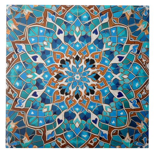 Traditionele Perzische Traditionele Sierkunst 1 Tegeltje (Voorkant)