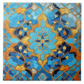 Traditionele Perzische traditionele sierkunst 7 Tegeltje (Voorkant)