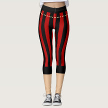 Traditionele Pirate Pants Red Black Leggings