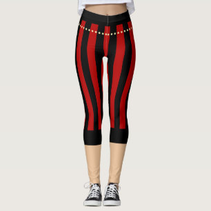 Traditionele Pirate Pants Red Black Leggings