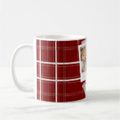 Traditionele Plaid Cozy Cabin Bourgogne Check foto Koffiemok (Links)
