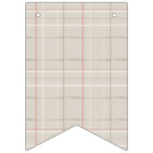 Traditionele Plaid Gezellige Cabin Beige Check Ker Vlaggetjes (Tweede vlag)