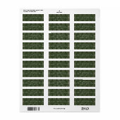 Traditionele Plaid Gezellige Cabin Diep Groene Ker Etiket (Full Sheet)