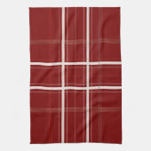Traditionele plaid gezellige cabine Bourgogne Kers Theedoek (Verticaal)