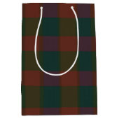 Traditionele Plaid/Tartan Holiday Gift Bag Medium Cadeauzakje (Voorkant)