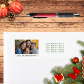 Traditionele Plaid/Tartan Holiday Retourlabels Etiket