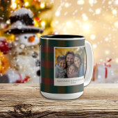 Traditionele Plaid/Tartan tweekleurige koffie Mok