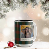 Traditionele Plaid/Tartan tweekleurige koffie Mok