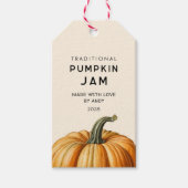 Traditionele pompoenjam pot etiketten cadeaulabel (Voorkant)