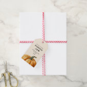 Traditionele pompoenjam voedsel pot etiketten cadeaulabel (Met Touw)