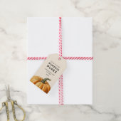 Traditionele pompoenpuree voedingsmiddel Etiketten Cadeaulabel (Met Touw)