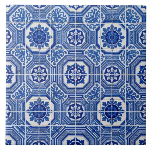 Traditionele Portugese Azulejo Tegeltje (Voorkant)