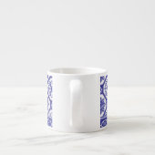 Traditionele Portugese blauwe tegels Espresso Kop (Achterkant)