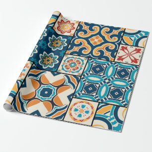 Traditionele  portugese decoratieve kleur tot cadeaupapier