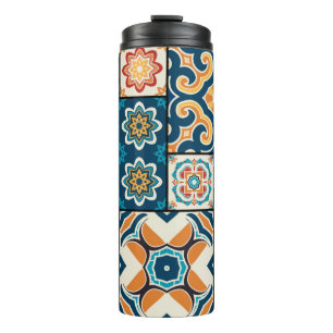 Traditionele  portugese decoratieve kleur tot thermosbeker